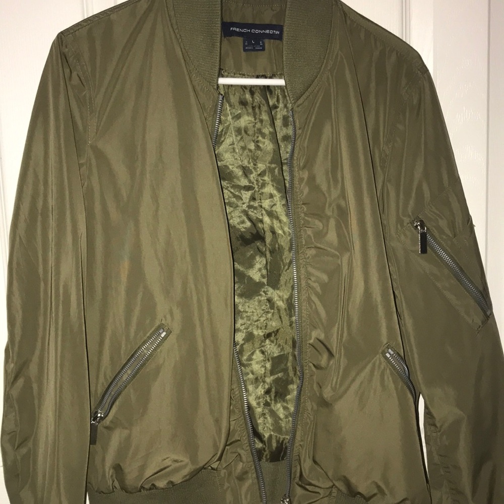 Olive Green French Connection Bomber